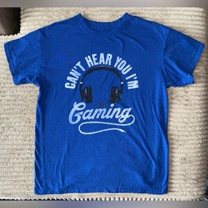 🎧 Can’t Hear You I’m Gaming Tee | Brisco Brands | Men’s Large | Blue